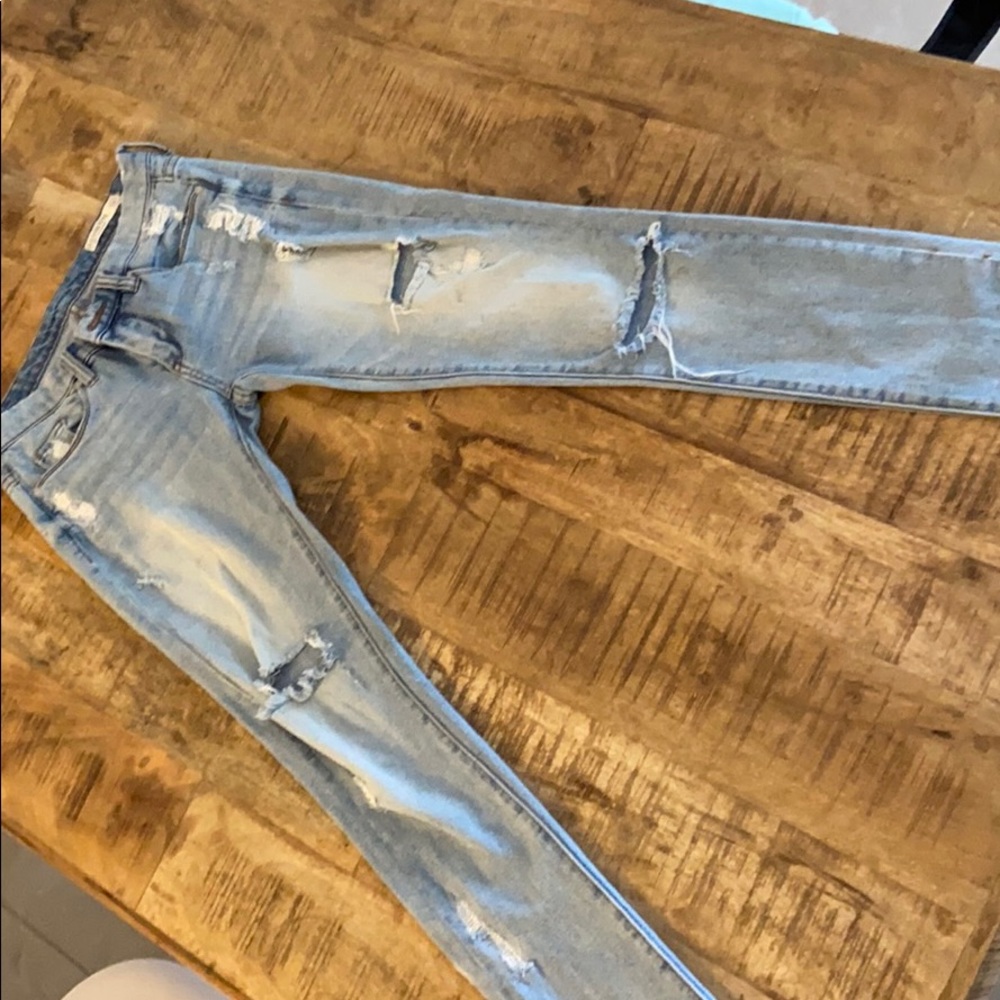 Straight leg jeans